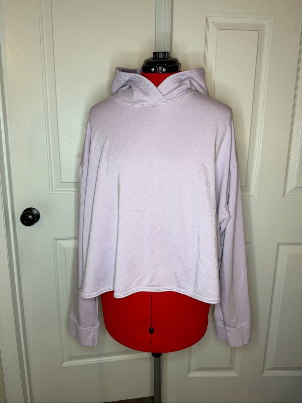 Nike Yoga Luxe Cropped Lightweight Hoodie DN5600 Womens 3X Plus Size Purple